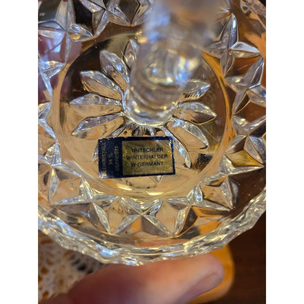German Winterhalder 24% Lead Crystal ring holder
